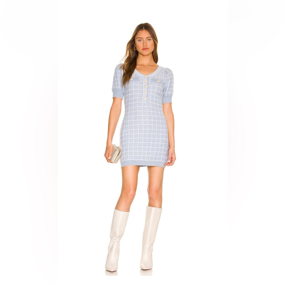 LoveShackFancy Sailor Dress in Babybell Blue Size Small